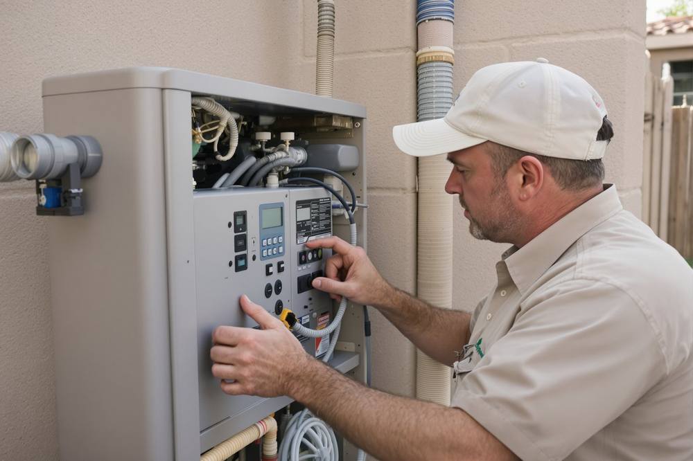 Inspecting pool equipment